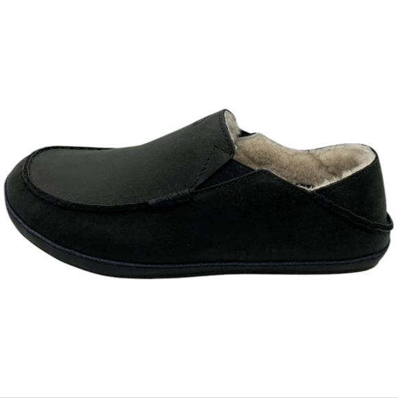 NWOT Olukai Men's Kipuka Hulu Convertible Genuine Shearling Size 10 - Picture 2 of 12